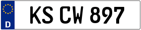 Trailer License Plate